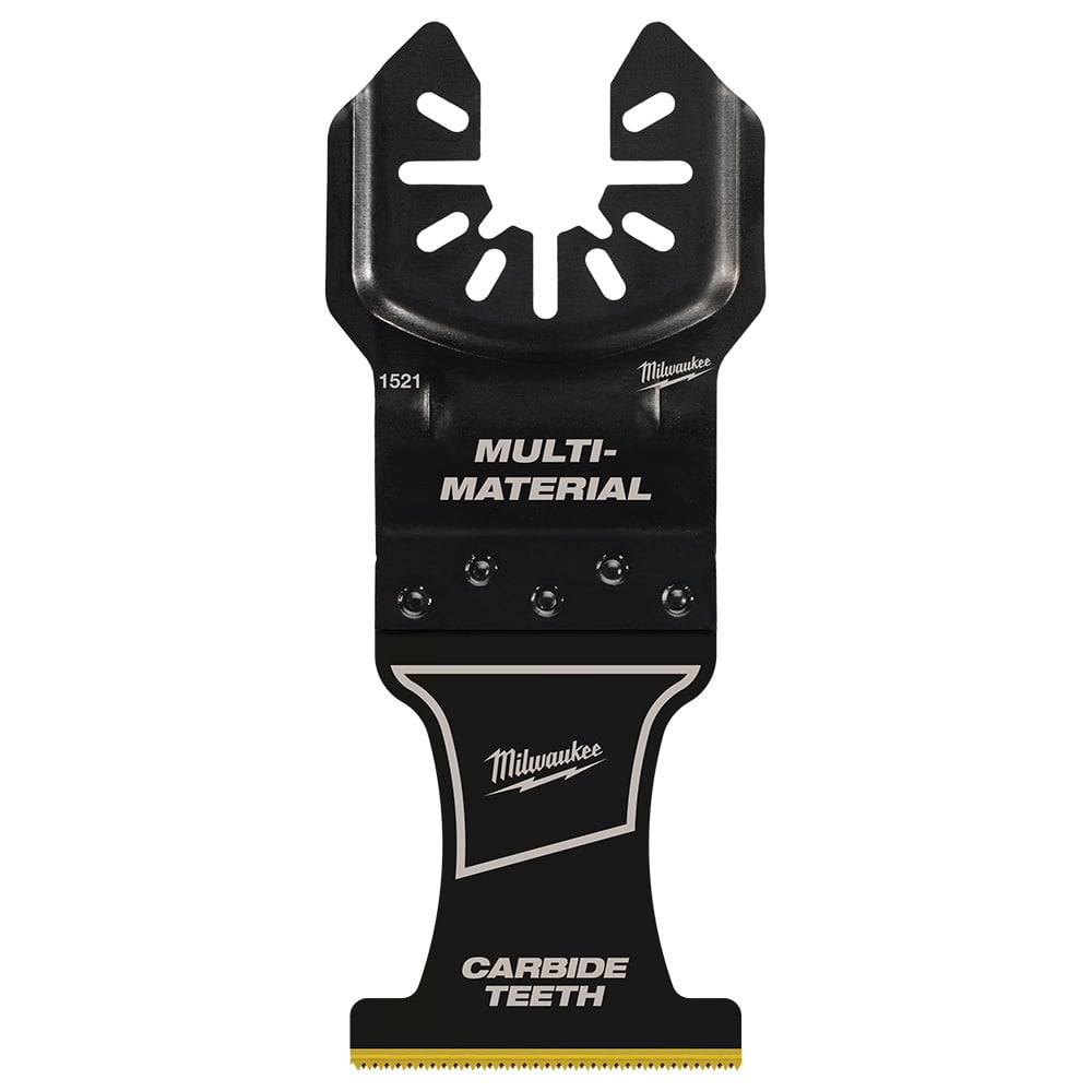 49-25-1521 OPEN-LOK 1-Piece Blade, For Use With Oscillating Multi-Tool, 1-3/8 in Cutting Width, 1-5/8 in Max Plunge Cut Depth, Carbide