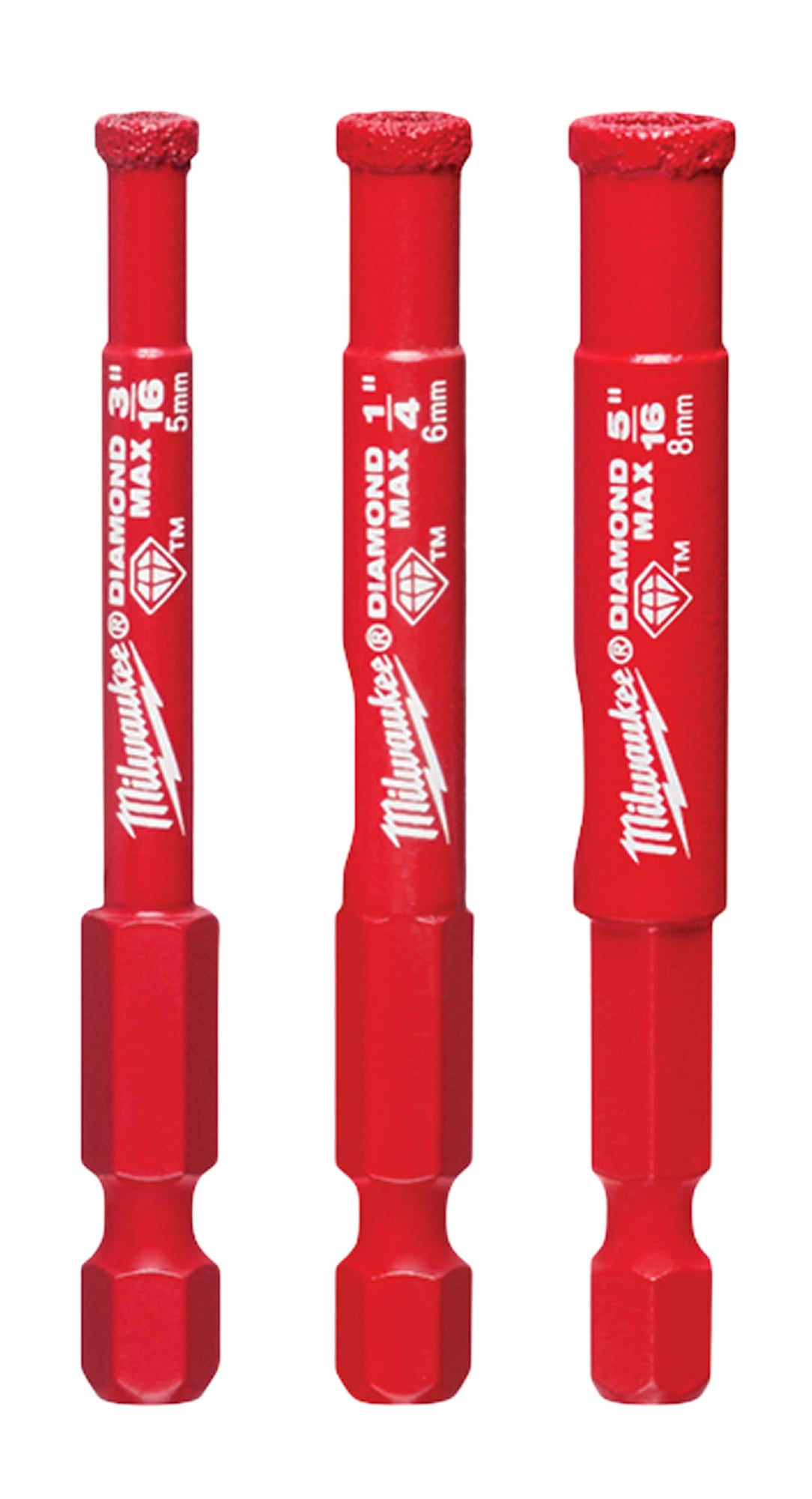 49-56-0500 DIAMOND MAX Multi-Purpose Single Ended Hole Saw Set, 3 Pieces, Diamond Coated