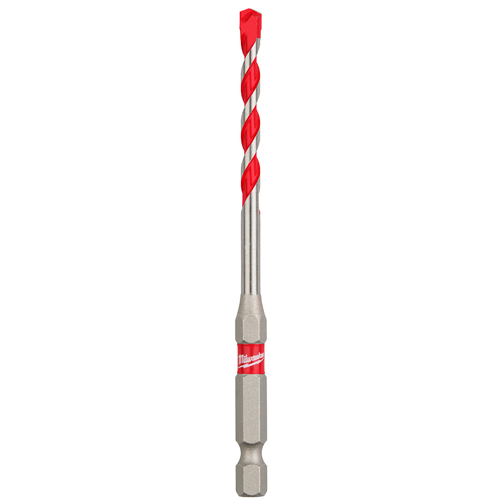 48-20-9005 SHOCKWAVE Single Ended Hammer Drill Bit, 3/16 in Drill Bit, 1/4 in Hex Shank, 2 in D Cutting, Carbide Cutting Edge, 4 in OAL