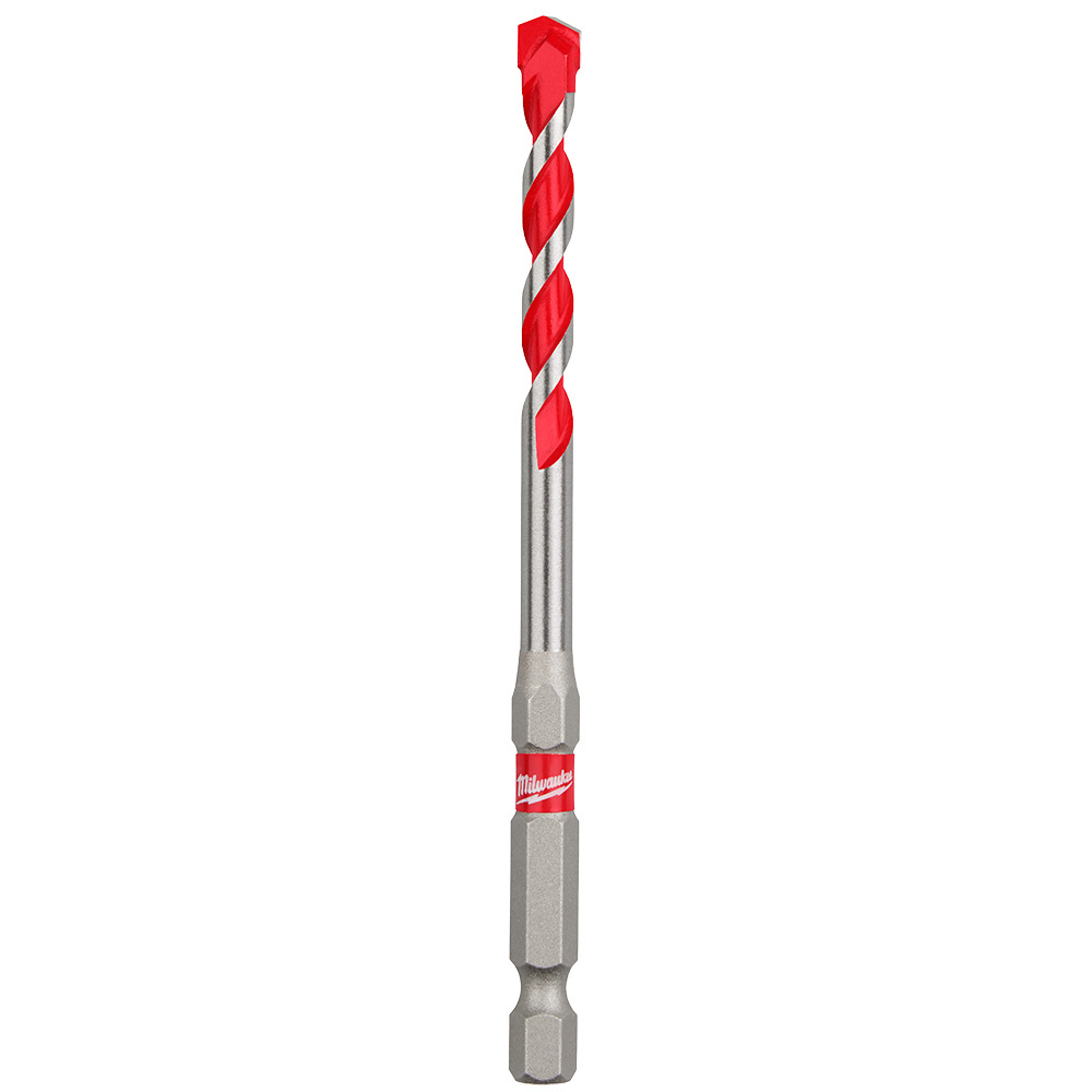 48-20-9010 SHOCKWAVE Single Ended Hammer Drill Bit, 1/4 in Drill Bit, 1/4 in Hex Shank, 2 in D Cutting, Carbide Cutting Edge, 4 in OAL