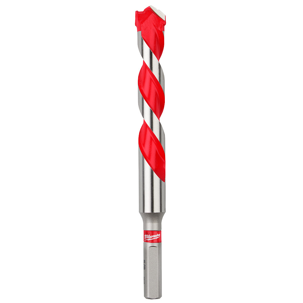 48-20-9040 SHOCKWAVE Single Ended Hammer Drill Bit, 5/8 in Drill Bit, 3/8 in 3-Flat Shank, 4 in D Cutting, Carbide Cutting Edge, 6 in OAL