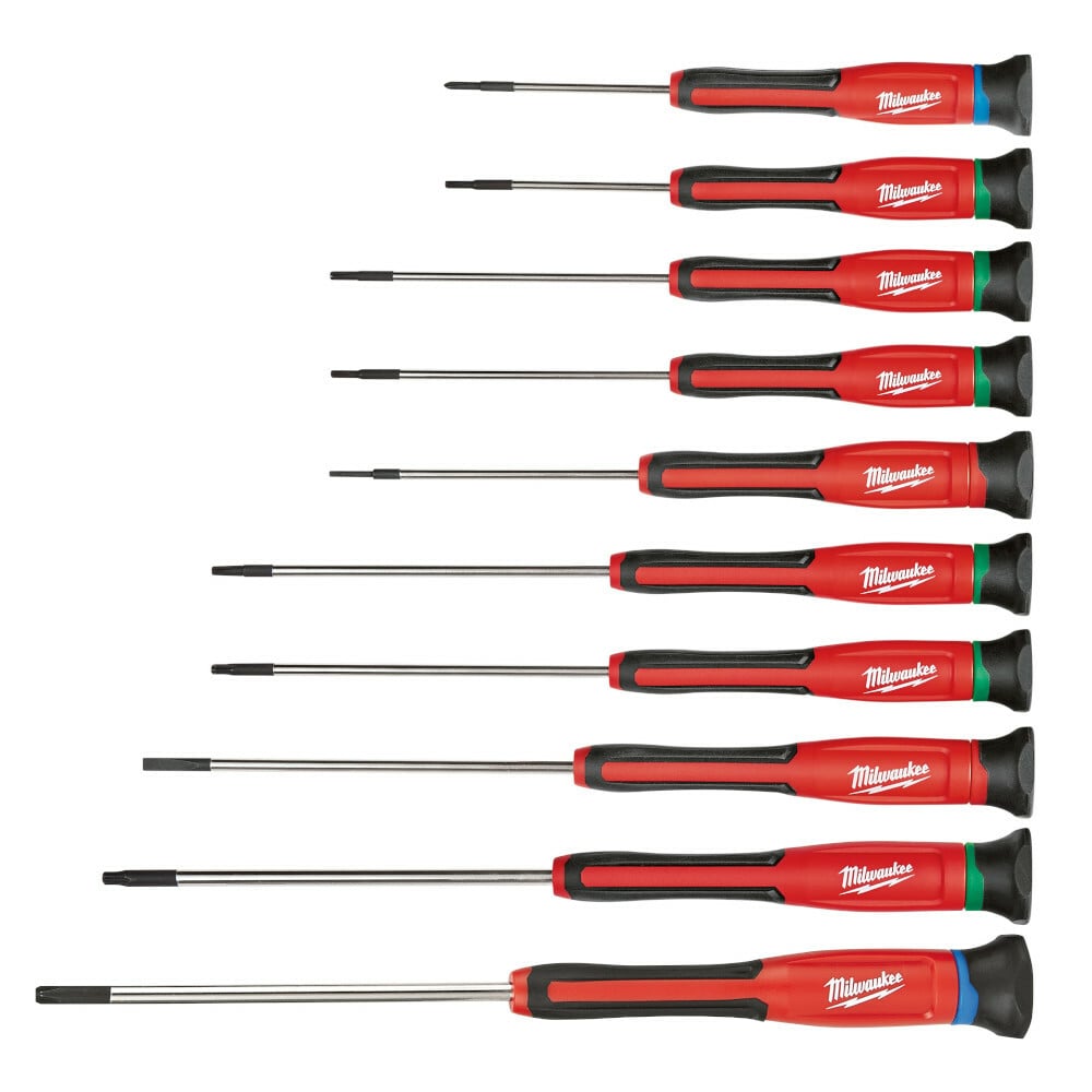 48-22-2612 Precision Screwdriver Kit, 10 Pieces, Plastic/Steel