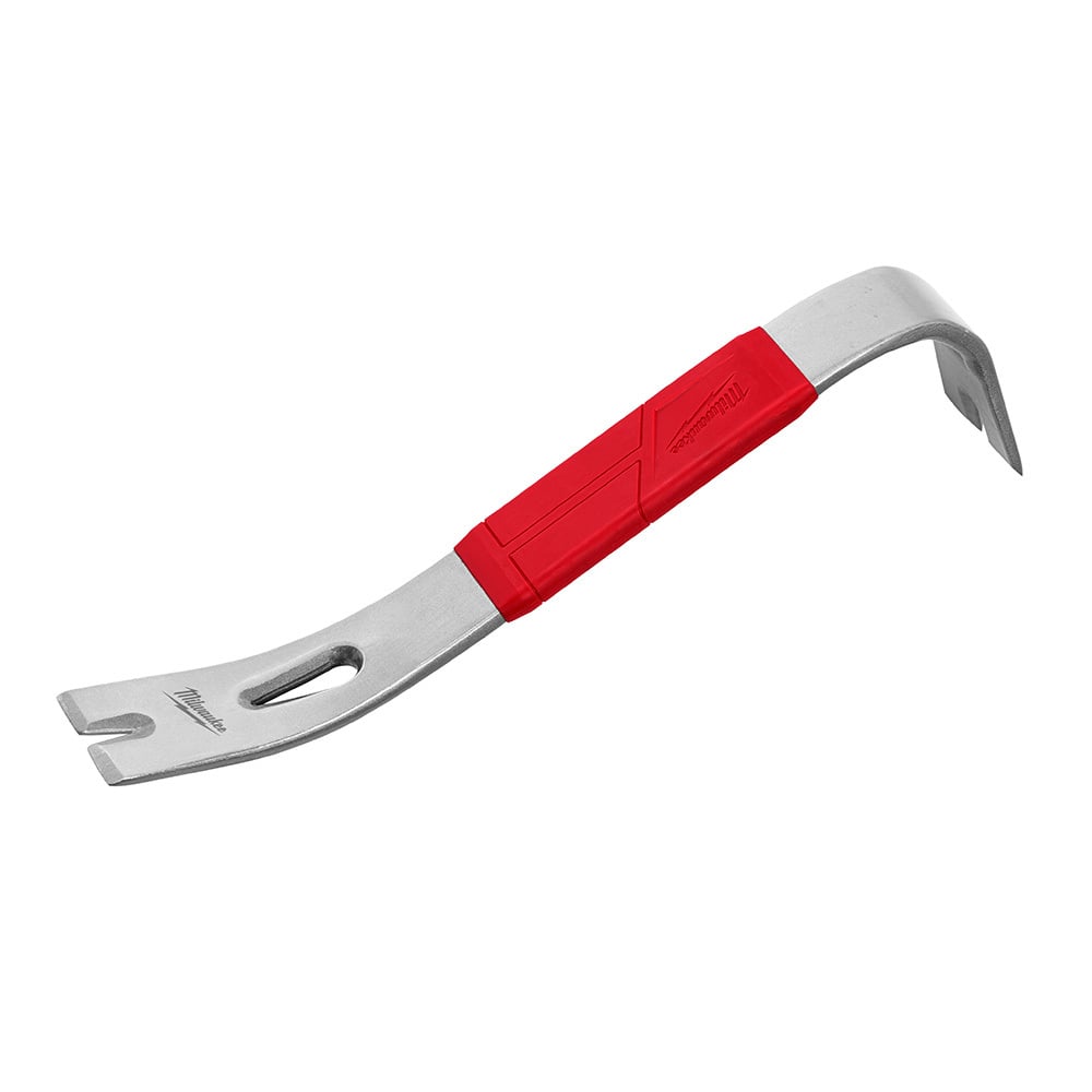 48-22-9034 Shockshield Pry Bar, Beveled Tip, 12 in OAL, Steel