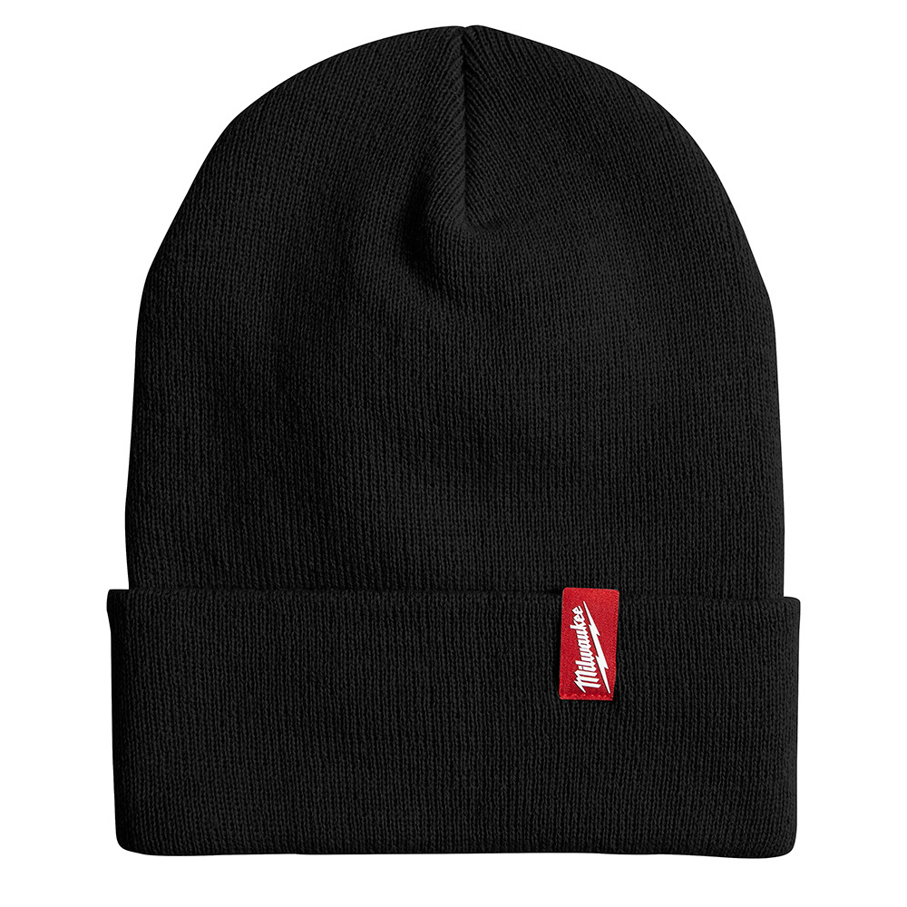 506B Cuffed Beanie, Universal, 11 in L x 9.05 in W x 1 in H Head, Black, 100% Acrylic