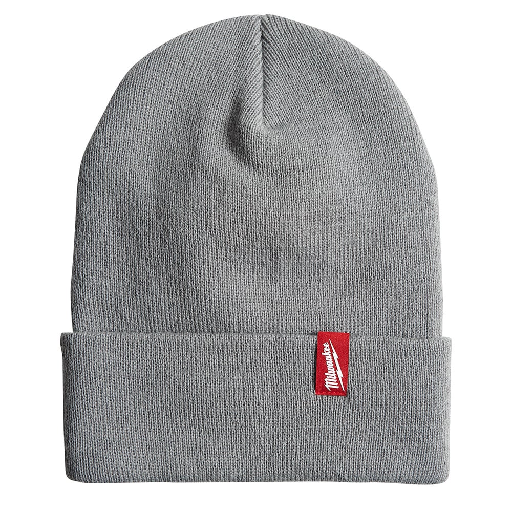 506G Cuffed Beanie, Universal, 11 in L x 9.05 in W x 1 in H Head, Gray, 100% Acrylic