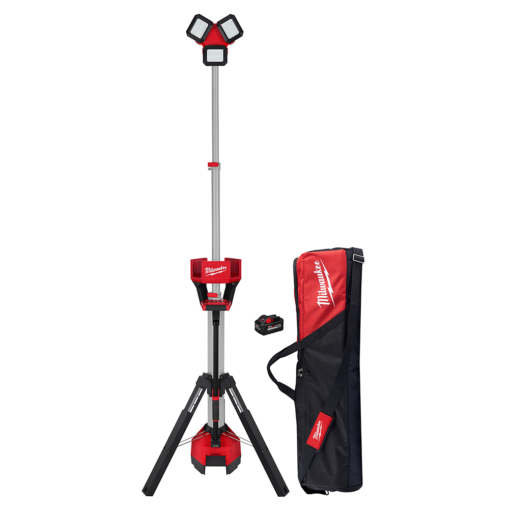 2136-21 M18 ROCKET Tower Light/Charger Kit With 2.1 A USB Charging, LED Lamp, 18 V, 3 Heads