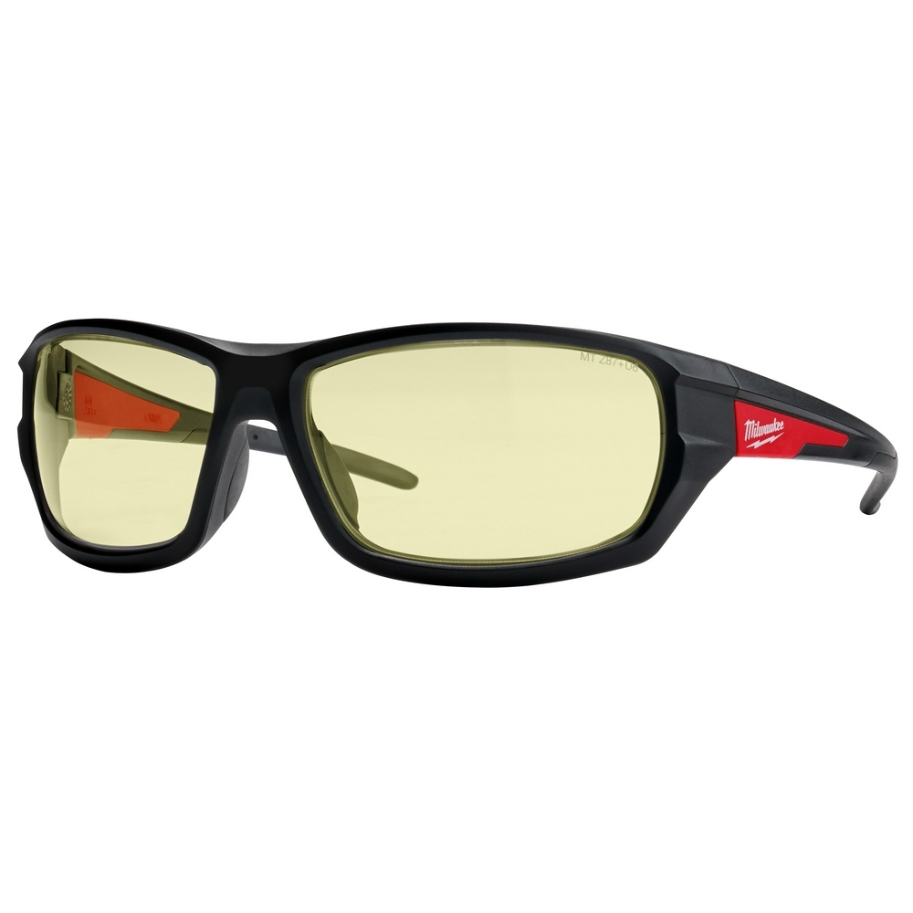 48-73-2120 Safety Glasses, Fog-Free, Yellow Lens, Black, Plastic Frame, Polycarbonate Lens, ANSI Z87.1+/CSA Z94.3/OSHA Standard