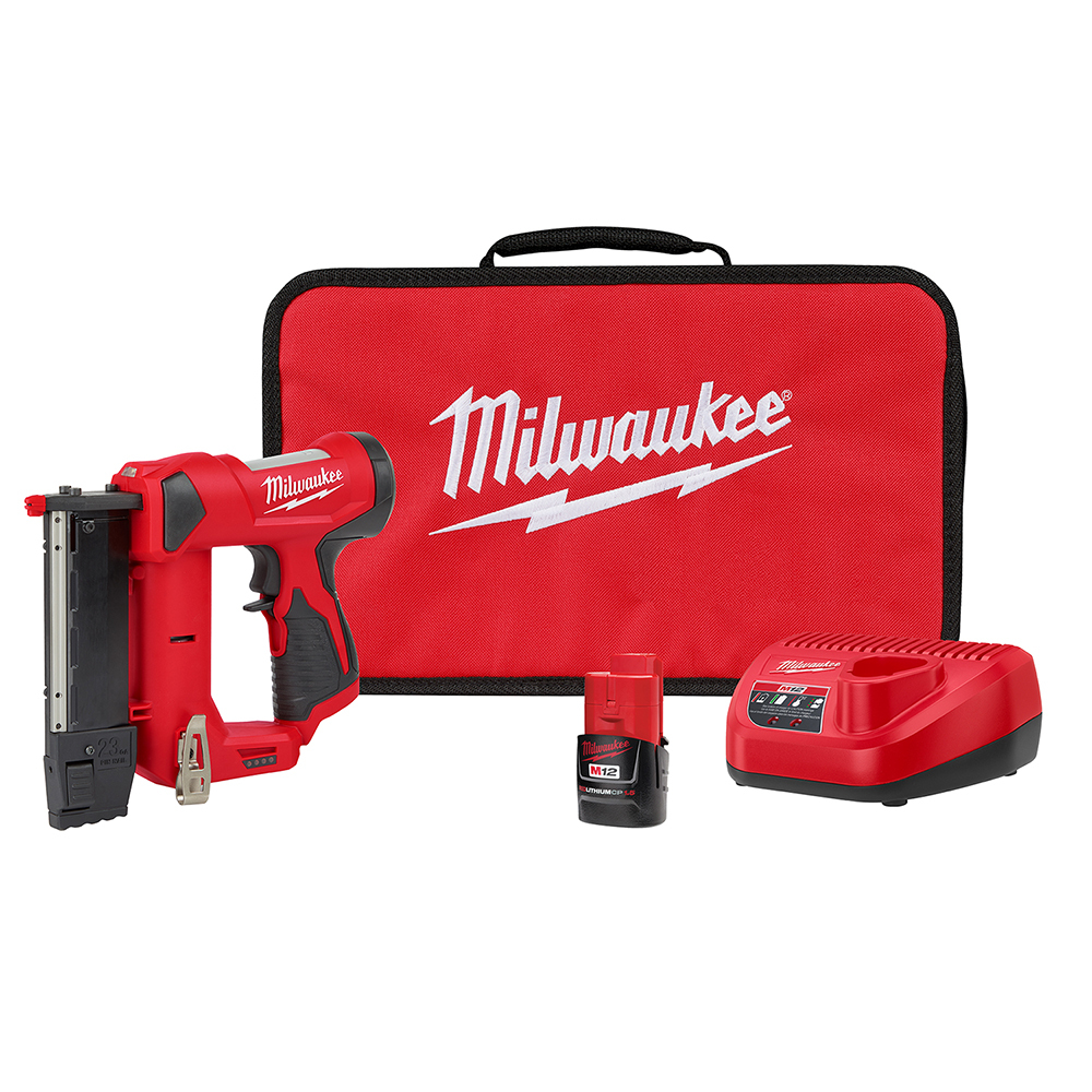 2540-21 M12 Cordless Pin Nailer Kit, 120 Magazine, 8.7 in OAL