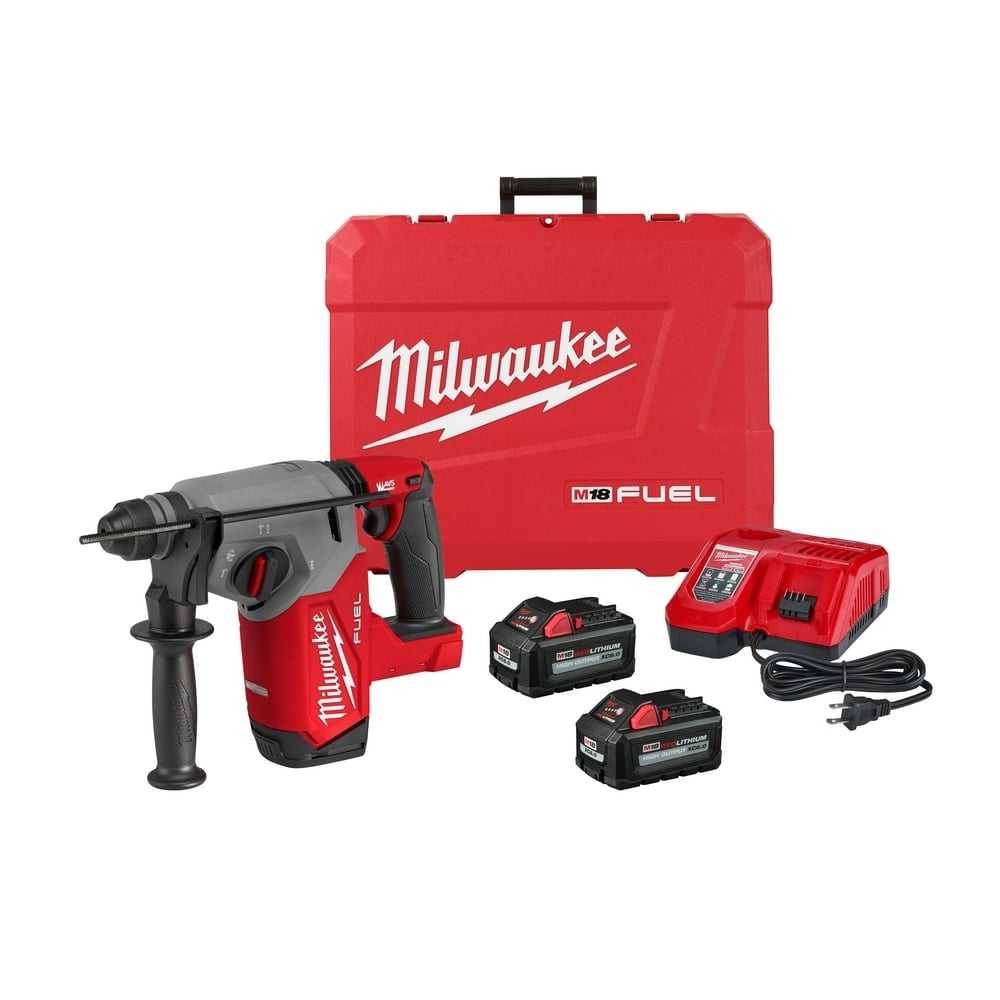 2912-22 M18 FUEL 3-Mode Cordless Rotary Hammer Kit, 1 in SDS Plus Chuck, 18 V, 0 to 1330 rpm No-Load, Li-Ion Battery