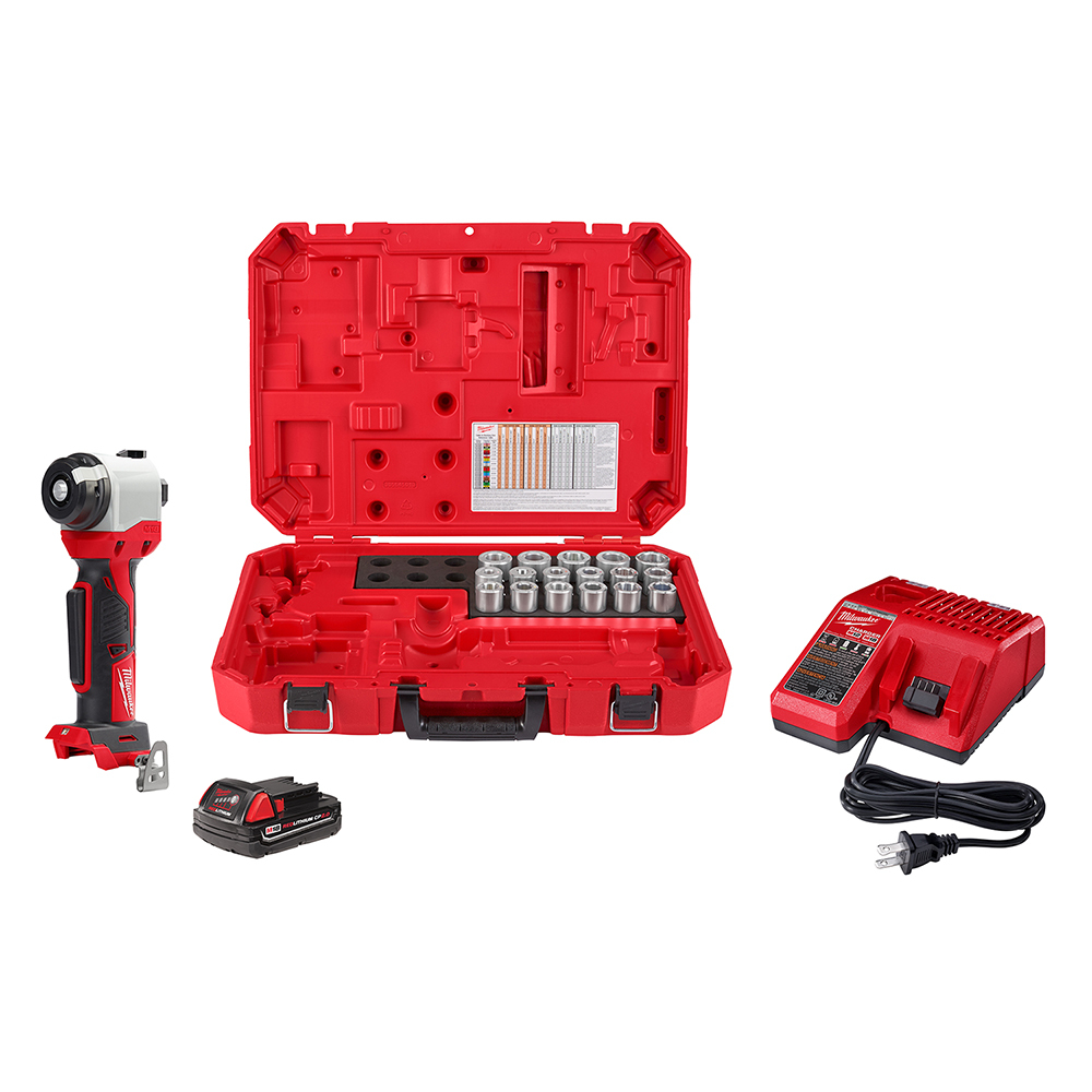 2935CU-21S M18 Cordless Cable Stripper Kit With (17) Copper THHN/XHHW Cables, Li-Ion Battery