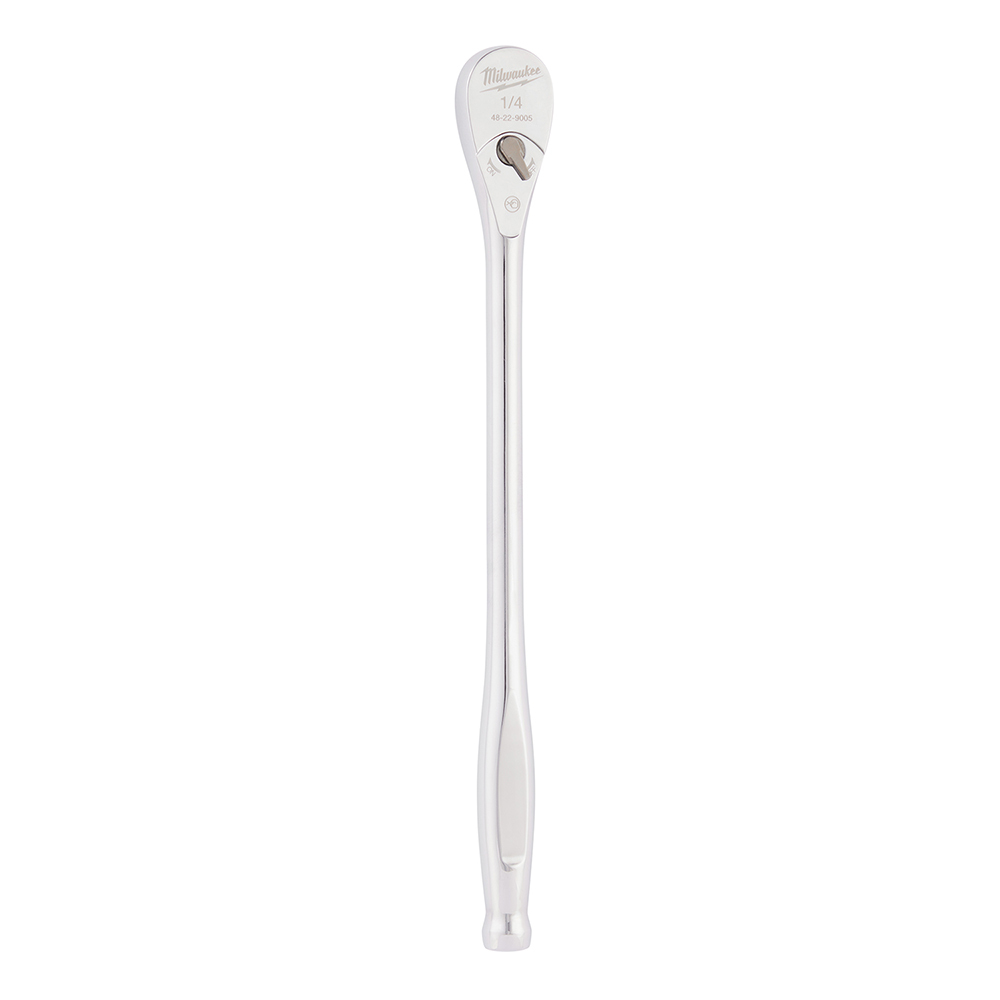 48-22-9037 Slim Profile Ratchet, 3/8 in Drive, 12 in OAL, Steel, Polished Chrome