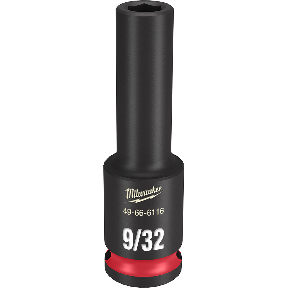 49-66-6116 Shockwave Impact Duty Socket, 3/8 in Hex Drive, 9/32 in Deep Socket, 6 Points