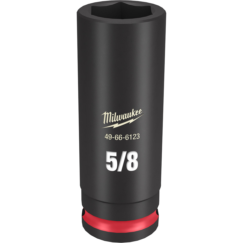 49-66-6123 Shockwave Impact Duty Socket, 3/8 in Hex Drive, 5/8 in Deep Socket, 6 Points