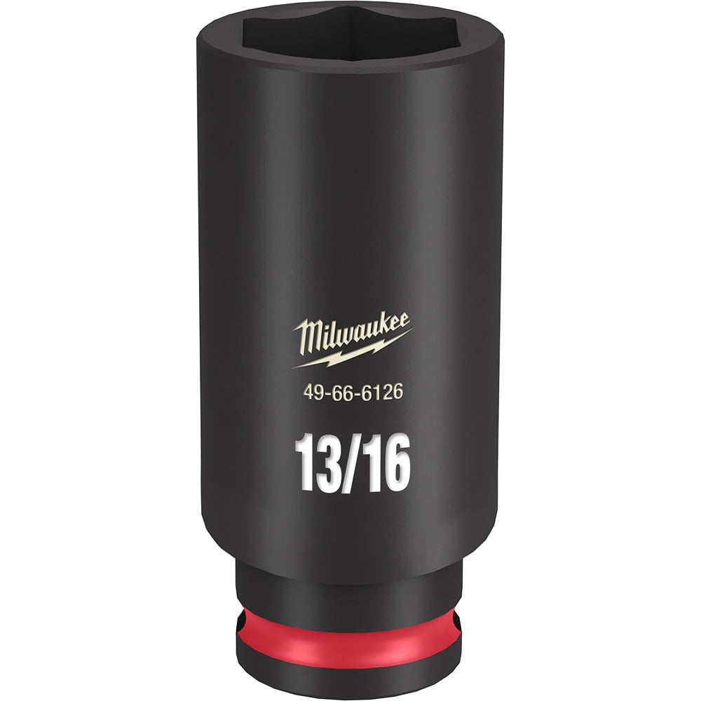49-66-6126 Shockwave Impact Duty Socket, 3/8 in Hex Drive, 13/16 in Deep Socket, 6 Points