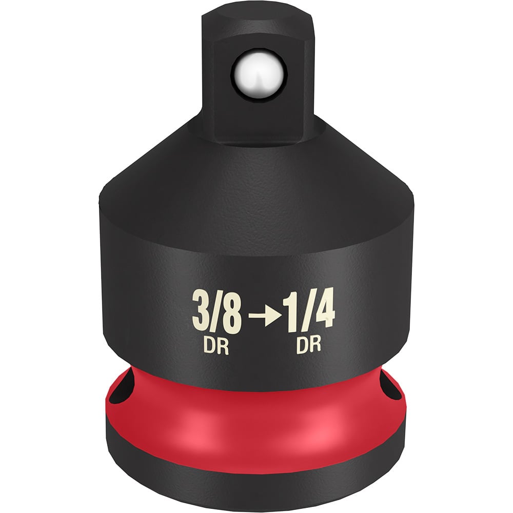49-66-6722 Shockwave Impact Duty Dual Hole Socket Reducer, Black Oxide, 1/4 in Male Drive, 3/8 in Female Drive, ASME Specified, Steel