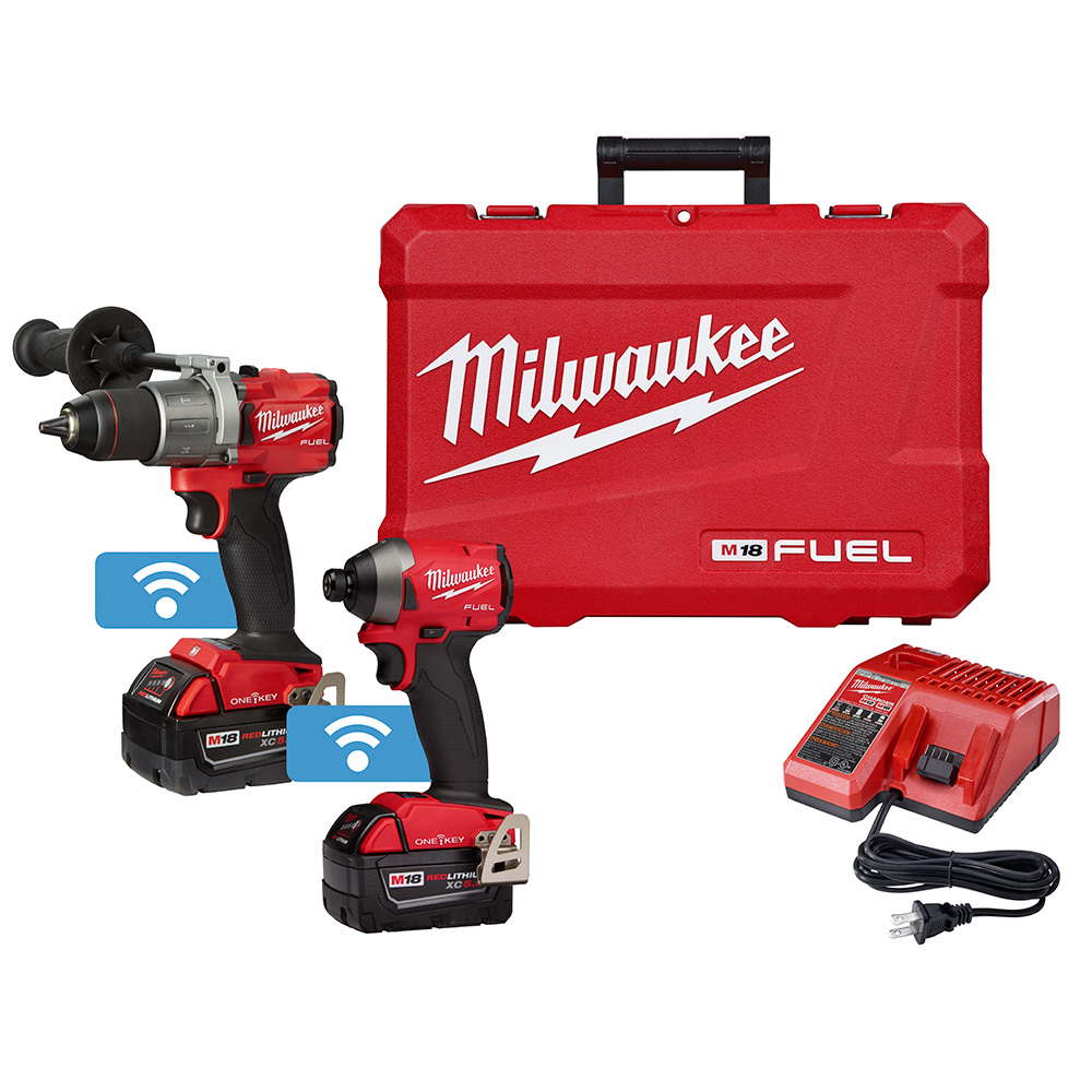 2996-22 M18 FUEL 2-Tool Combination Kit, Tools: Hammer Drill/Hex Impact Driver, 18 V, 5 Ah Lithium-Ion M18 REDLITHIUM XC5.0 Battery