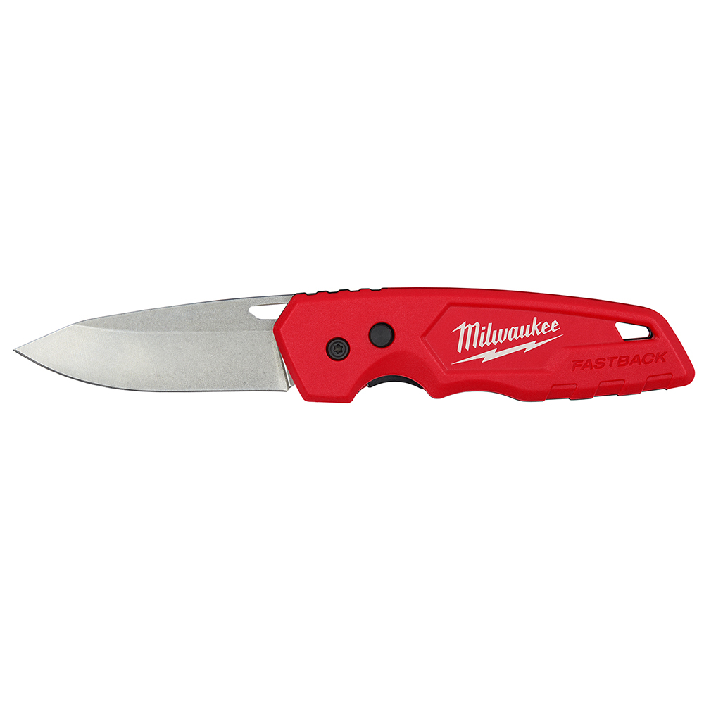 48-22-1520 Fastback Lockable Folding Pocket Knife, Stainless Steel Drop Point Blade, 2.95 in L Blade