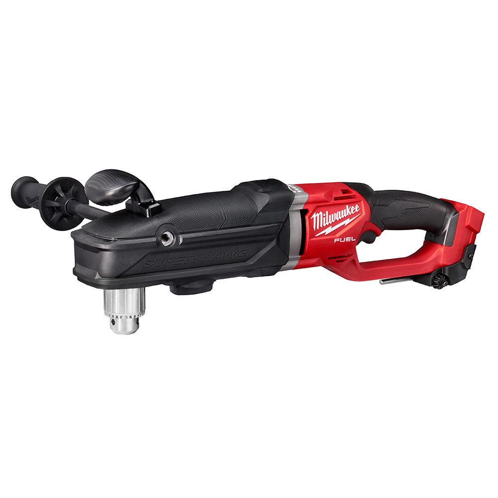 2809-20 M18 Fuel Super Hawg Cordless Right Angle Drill, 1/2 in Keyed Chuck, 18 V, 1550 rpm No-Load, Li-Ion Battery