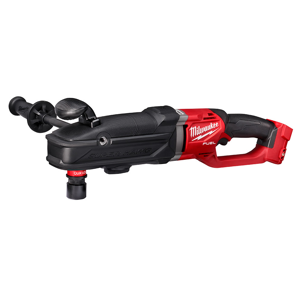 2811-20 M18 Fuel Super Hawg Cordless Right Angle Drill, 7/16 in Keyless Chuck, 18 V, 1550 rpm No-Load, Li-Ion Battery