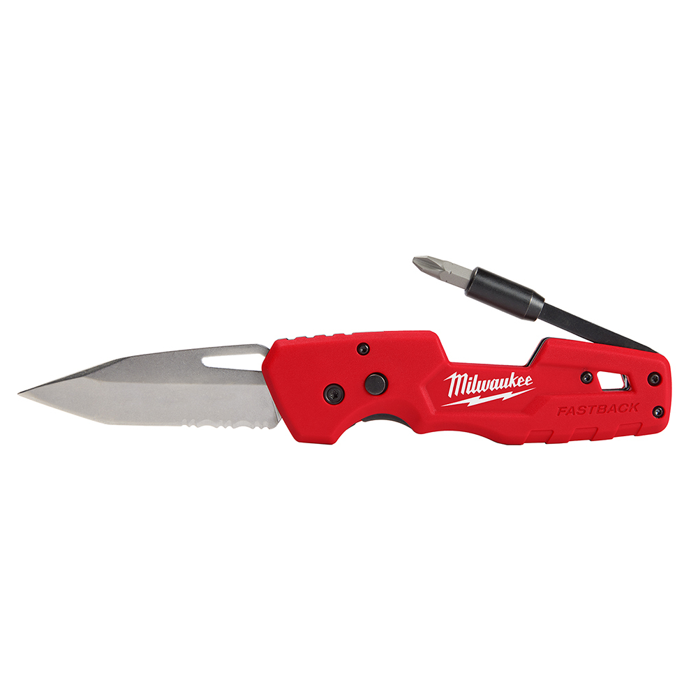 48-22-1540 Fastback 5-in-1 Lockable Folding Knife, Stainless Steel Tanto Blade, 3 in L Blade