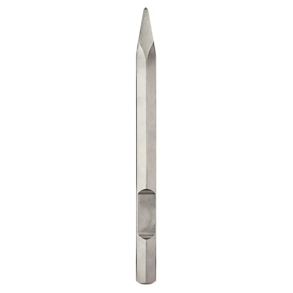 48-62-4001 MX Fuel Moil Point Chisel, For Use With MX FUEL Corded Electric Breaker Hammer, 16 in OAL, 1-1/8 in Dia Bit