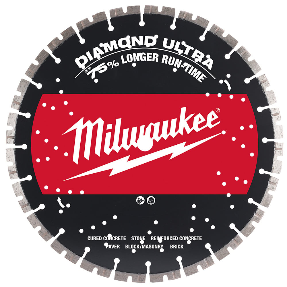 49-93-7540 MX Fuel Ultra Segmented Diamond Blade, 14 in Dia Blade, 1/8 in W, 1 in, 20 mm Arbor/Shank, Wet/Dry Cutting