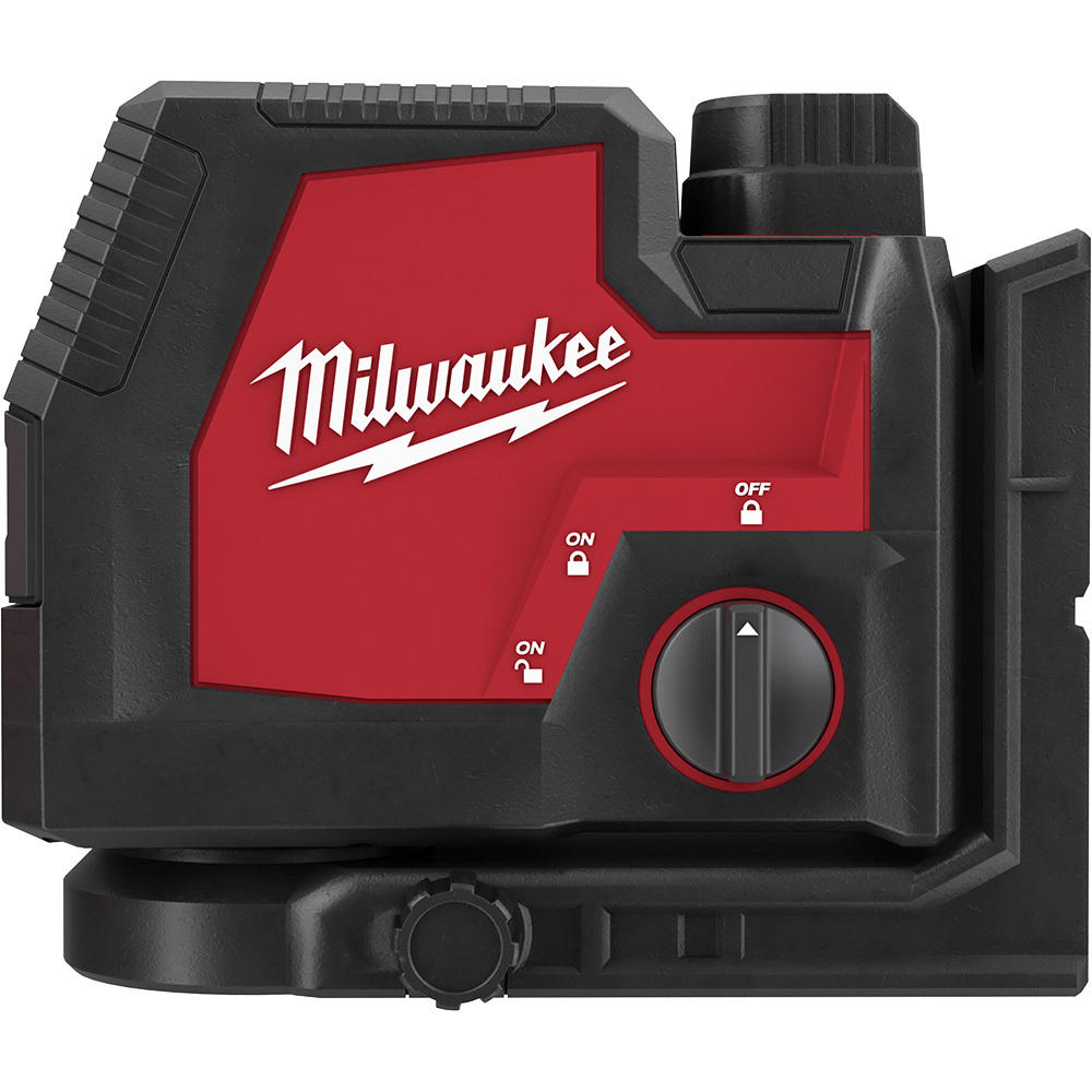 3522-21 Cordless Self Leveling Cross Line and Plumb Points Laser, 100 ft Measuring, +/- 1/8 in at 33 ft Accuracy, 4 V, REDLITHIUM USB Rechargeable Battery, Reinforced Nylon/Rubber/Steel Housing
