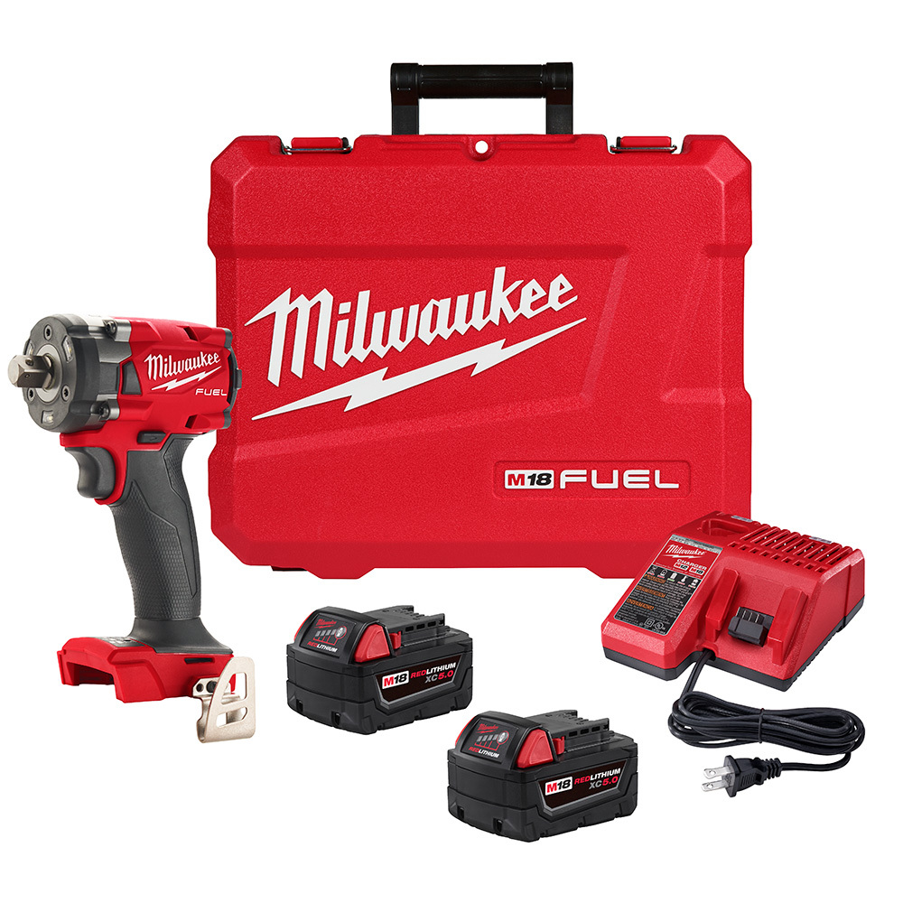 2855P-22 M18 FUEL Cordless Variable Compact Impact Wrench, 1/2 in, 250 in-lb Torque, 18 V, 4.9 in OAL