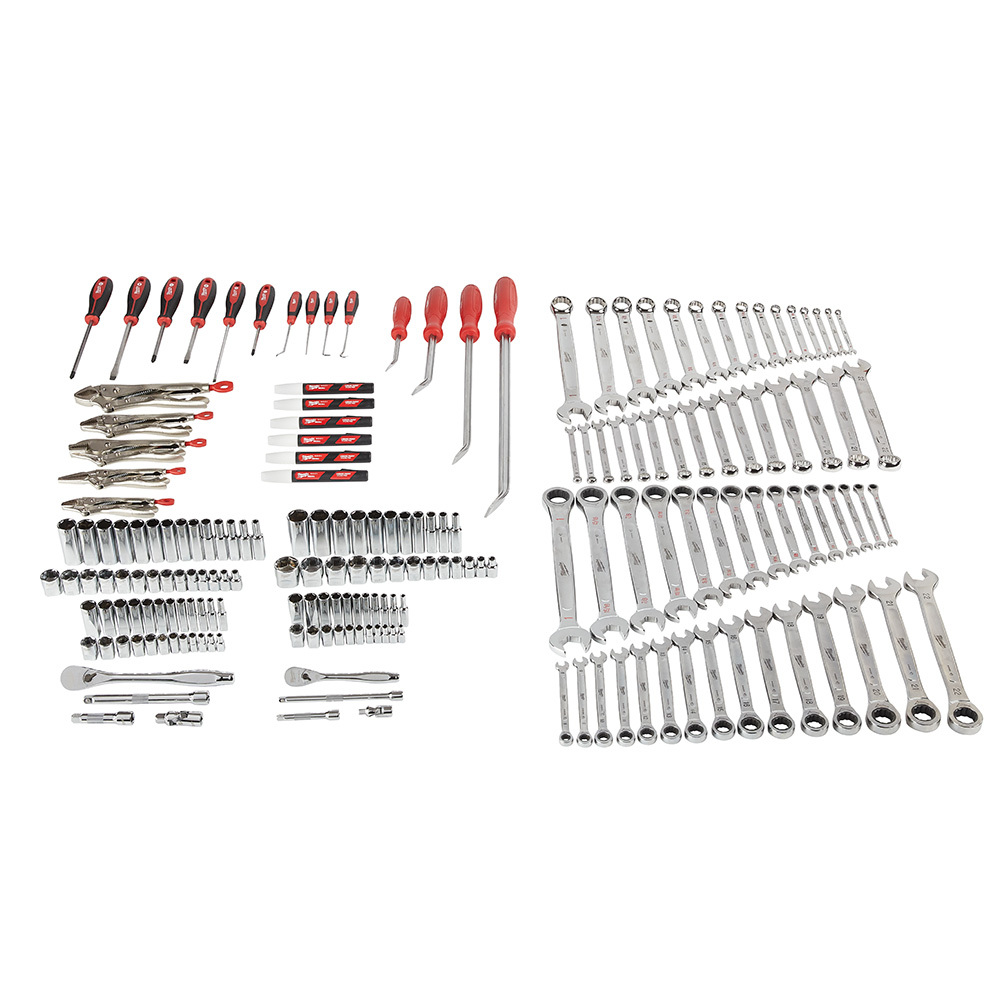 48-22-9489 Mechanics Tool Set, Case Tool Storage, 191 Pieces, Alloy Steel/Plastic