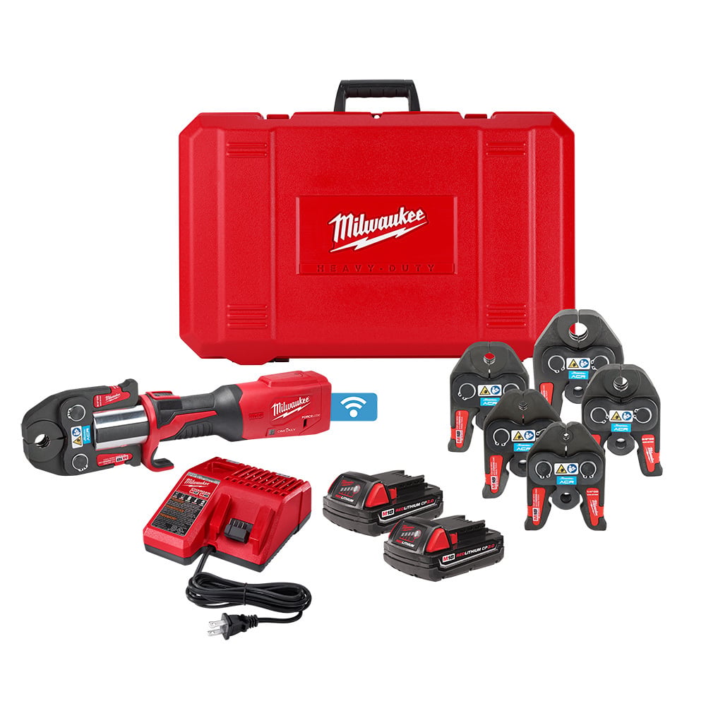 2922-22 M18 FORCE LOGIC Press Tool With ONE-KEY 1/2 to 2 in CTS Jaws, 1/2 to 4 in Capacity, 18 V, Li-Ion Battery