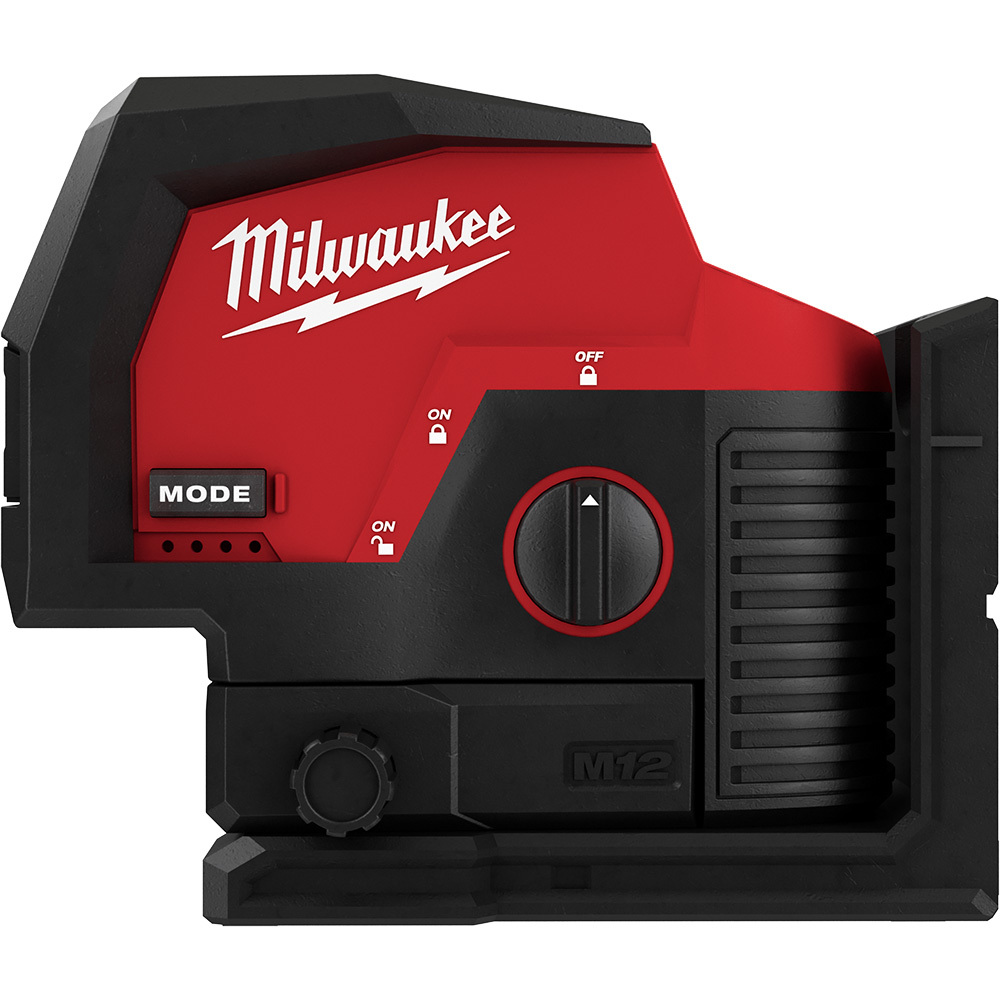 3622-21 M12 Automatic Cordless Self Leveling Cross Line and Plumb Points Laser, 125 ft Measuring, +/- 1/8 in at 33 ft Accuracy, 12 V, Li-Ion Battery, Reinforced Nylon Housing