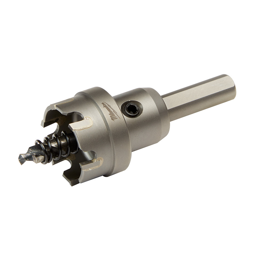 49-57-8615 1-Piece Hole Cutter, 1-1/8 in Dia, 3/16 in D Cutting, Carbide Cutting Edge
