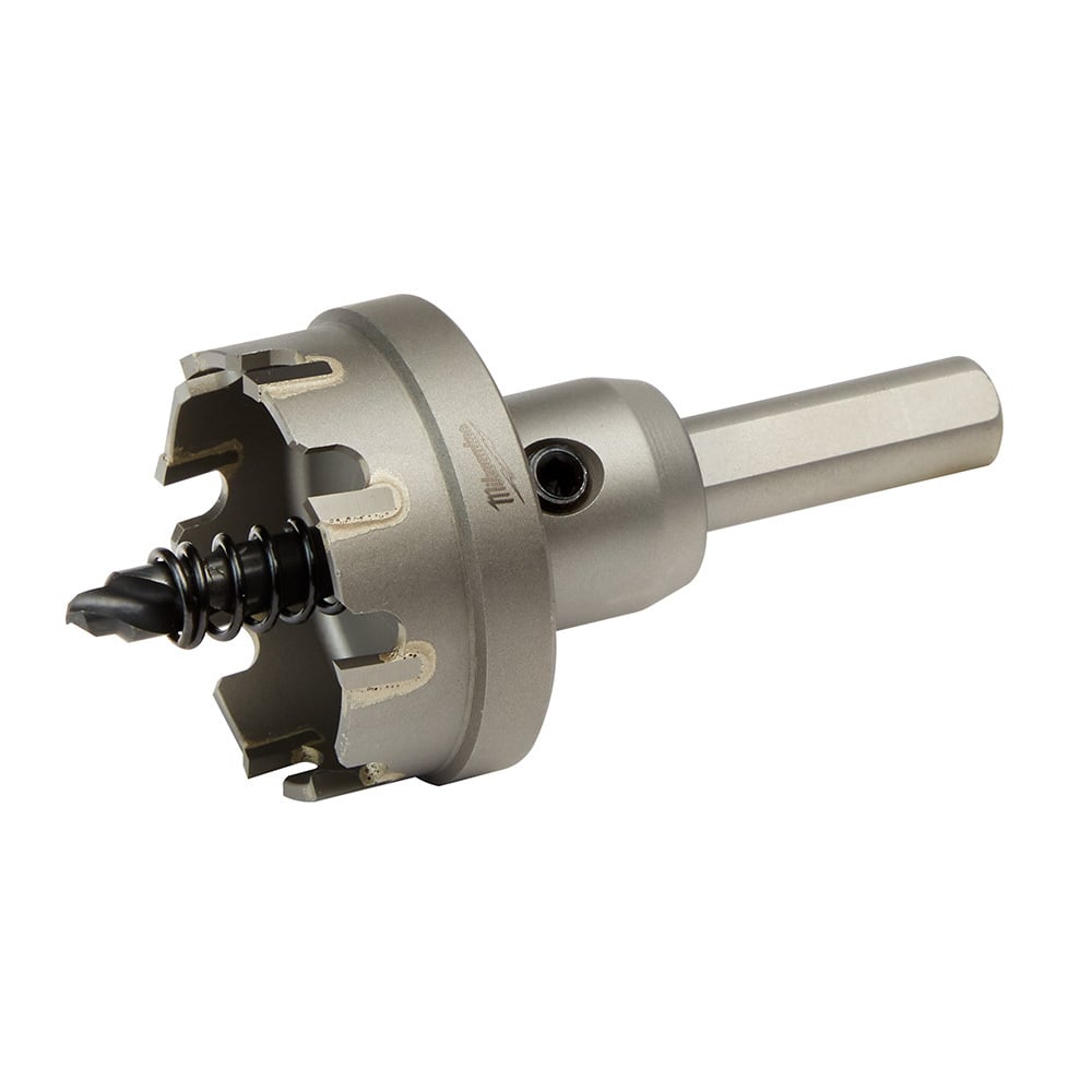 49-57-8627 1-Piece Hole Cutter, 1-1/2 in Dia, 3/16 in D Cutting, Carbide Cutting Edge