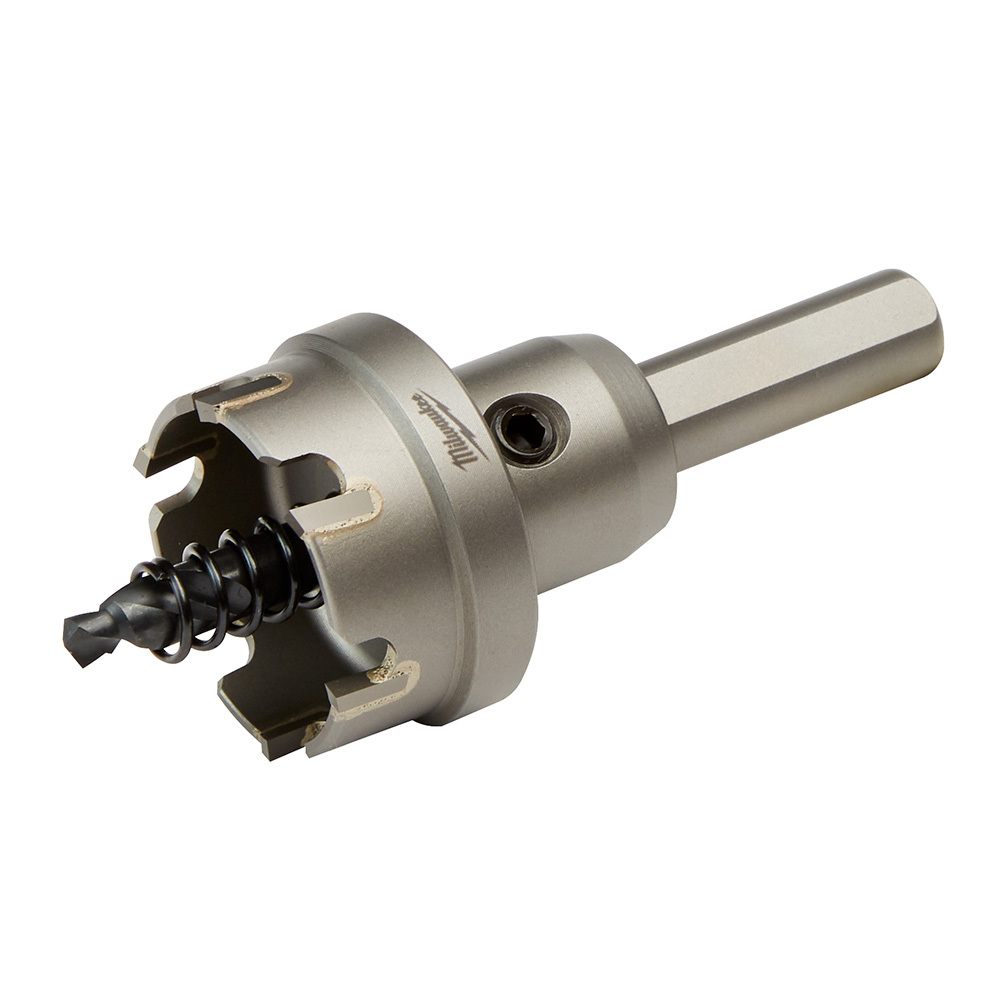 49-57-8619 1-Piece Hole Cutter, 1-1/4 in Dia, 3/16 in D Cutting, Carbide Cutting Edge