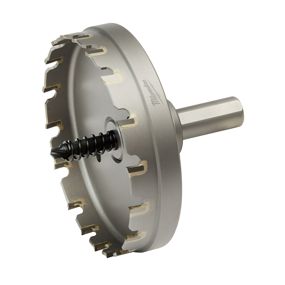49-57-8645 1-Piece Hole Cutter, 3-1/2 in Dia, 3/16 in D Cutting, Carbide Cutting Edge