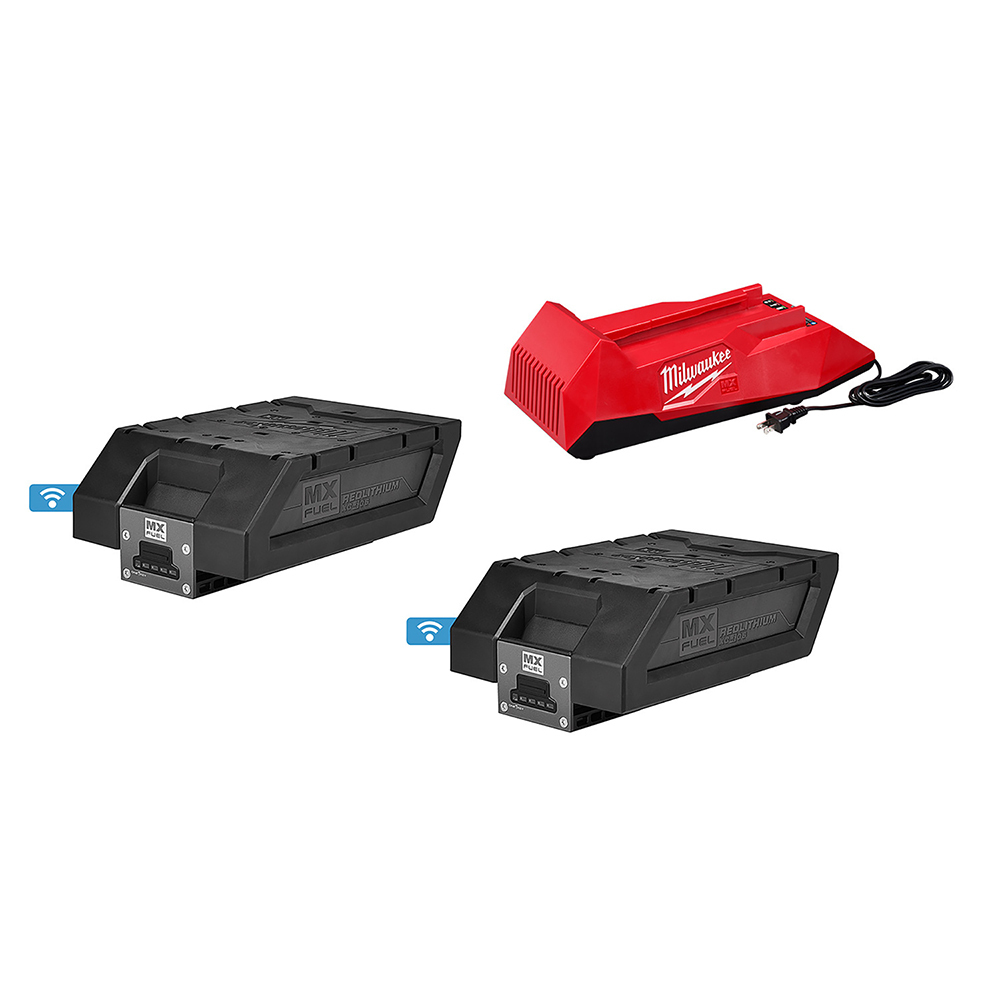 MXFC-2XC MX FUEL Battery/Charger Expansion Kit, For Use With MX FUEL Equipment, Li-Ion Battery, 1.5 hr Charging