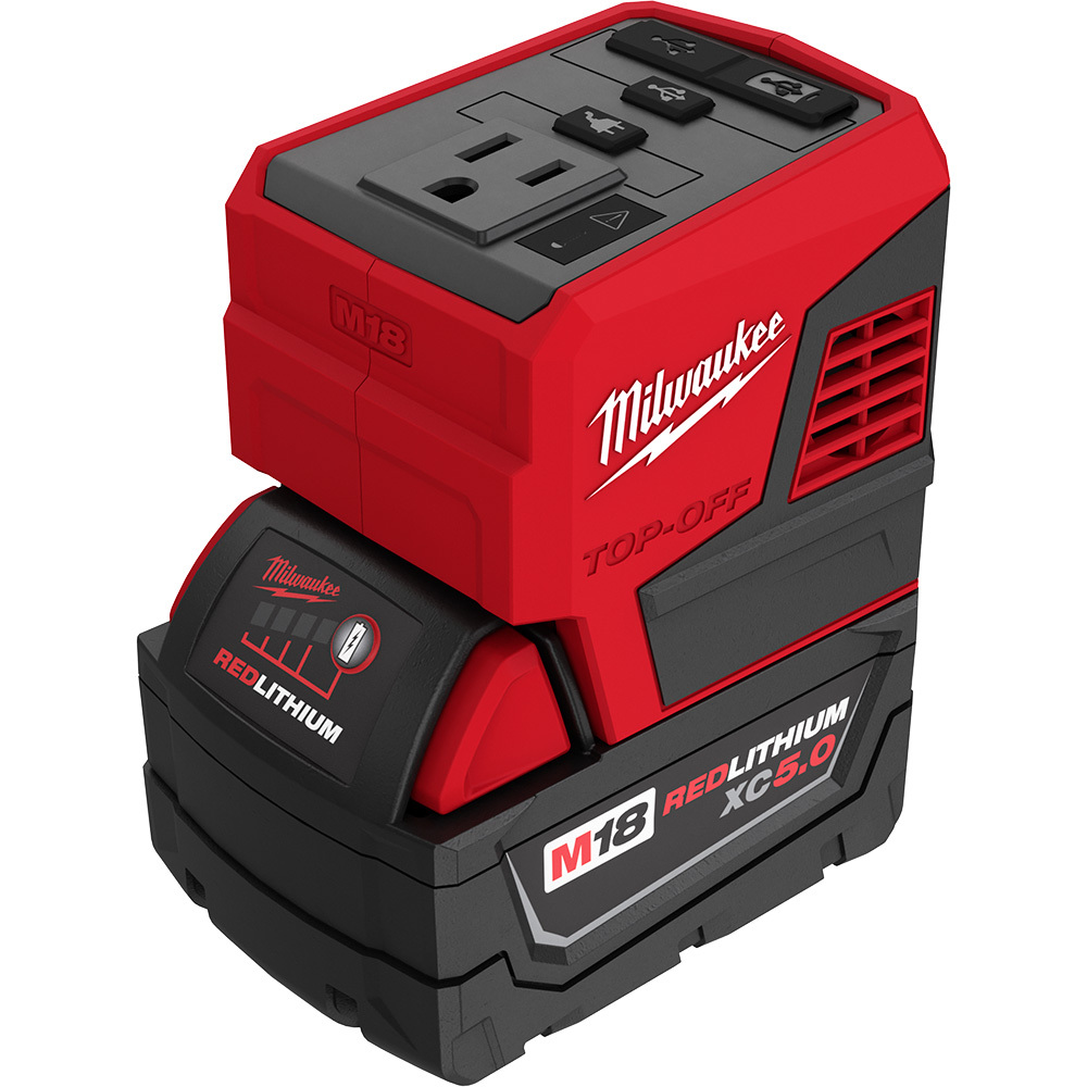 2846-50 M18 TOP-OFF Power Supply and Battery Pack, 5 Ah Battery Li-Ion Battery