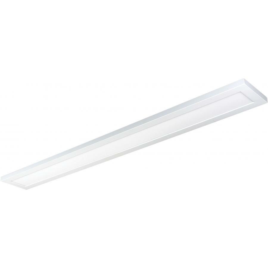 62-1057 Nuvo Blink Plus Low Profile Utility Surface Mount Fixture, (1) Lamp, 120-277 VAC, White Housing