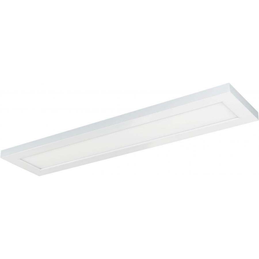 62-1155 Nuvo Blink Plus Flat Panel Low Profile Module Utility Surface Mount Fixture, (1) Lamp, 22 W Fixture, 120-277 VAC, White Housing