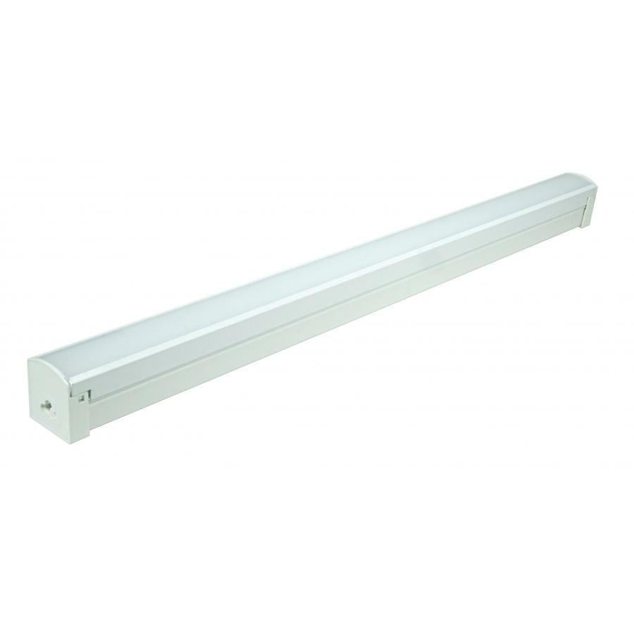 65-1103 Nuvo Signature Connectable Non-Dimmable Utility Strip Light Fixture, (1) LED Lamp, 120 V AC, White Housing