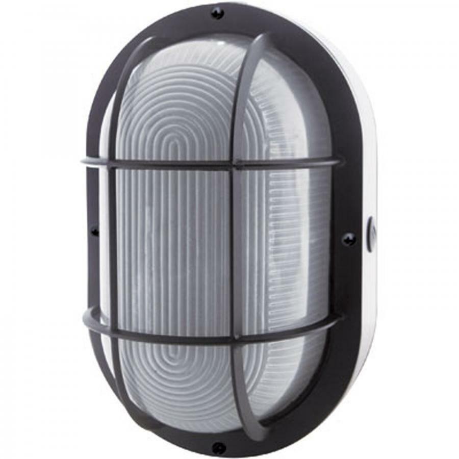 65-114 Nuvo Signature Non-Dimmable Utility Bulk Head Fixture, (1) Lamp, 277 V AC, Black Housing