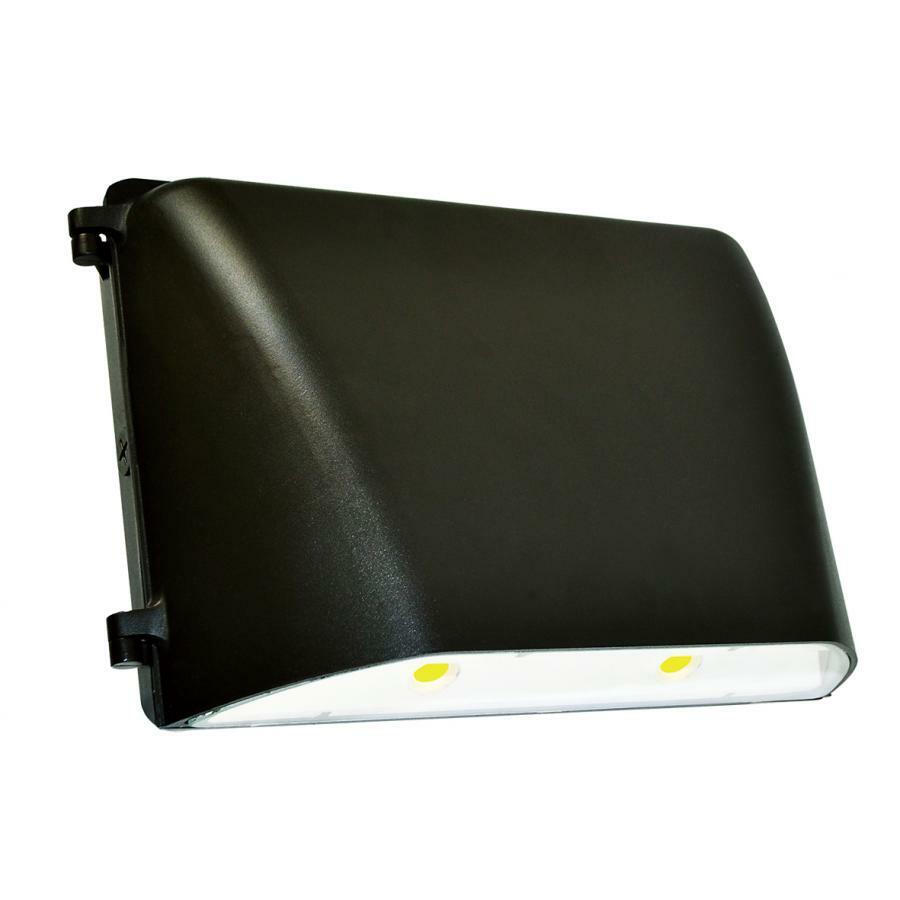 65-135 Nuvo 1-Module Architectural Large Utility Wallpack, (1) LED Lamp, 49 W Fixture, 277 V AC, Bronze Housing