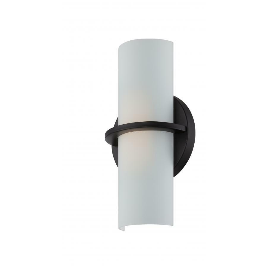 62-186 Nuvo Tucker Contemporary Dimmable Wall Sconce Fixture, (1) Lamp, 120 V AC, Aged Bronze Housing