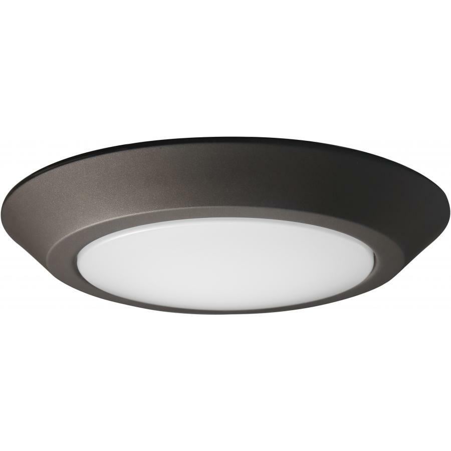 62-1163 Nuvo Signature Close-to-Ceiling Contemporary Dimmable Flush Mount Fixture, (1) Lamp, 120 VAC, Mahogany Bronze Housing