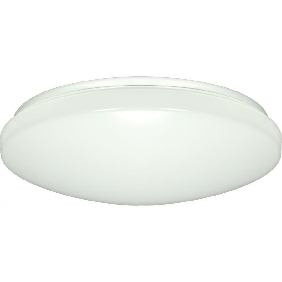 62-748 Nuvo Puff Close-to-Ceiling Dimmable Utility Flush Mount Fixture With Occupancy Sensor, (1) Lamp, 277 VAC