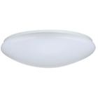 19" Flush Mounted LED Light Fixture - White Finish - With Occupancy Sensor - 120-277 Volts