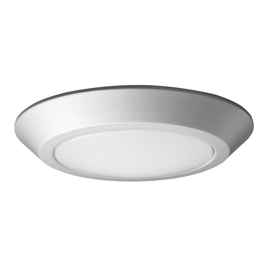 62-1266 Nuvo Signature Close-to-Ceiling Dimmable High Lumen Utility Flush Mount Fixture, (1) Lamp, 120 VAC, Brushed Nickel Housing
