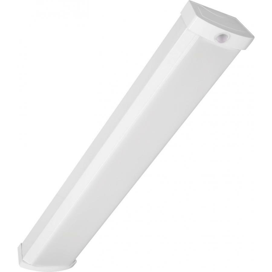 65-1097 Nuvo Signature Non-Dimmable Rectangular Utility LED Ceiling Wrap Fixture With Motion Sensor, (1) Lamp, 120 to 277 V AC, White Housing