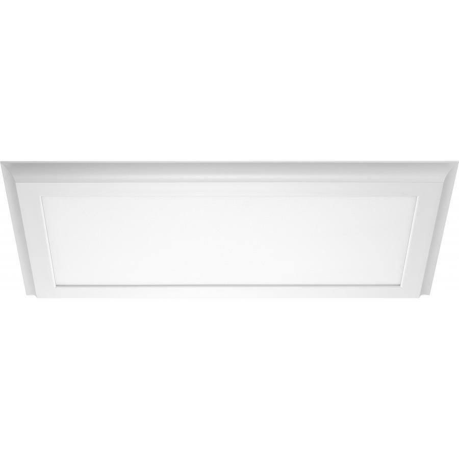 62-1372 Nuvo Blink Plus Dimmable Flat Panel Rectangular Surface Mount Fixture, (1) Lamp, 22 W Fixture, 100 to 277 VAC, White Housing