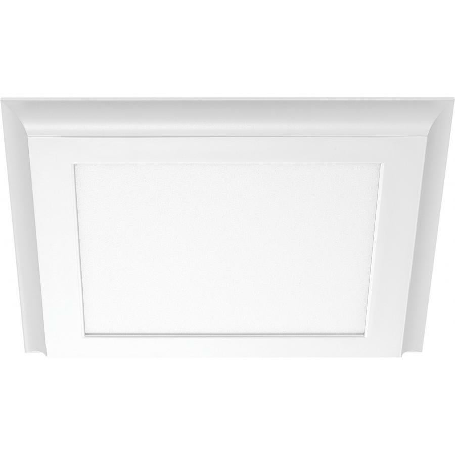 62-1381 Nuvo Blink Plus Dimmable Flat Panel Rectangular Surface Mount Fixture, (1) Lamp, 18 W Fixture, 100 to 277 VAC, White Housing